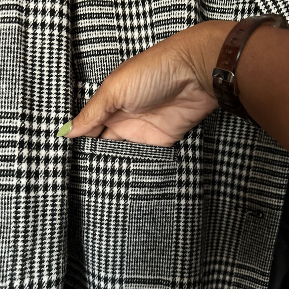 PRIMARK PLAID TOPCOAT SIZE 10 - Picture 2 of 7